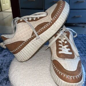 Universal Thread Cream and Brown Men's Shoes